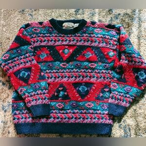 Orvis Chunky 90s Hand Knit Heavy Sweater VTG
